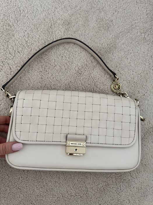 Geanta bej michael kors piele naturala