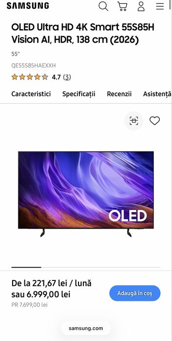 Vand televizor samsung nou sigilat