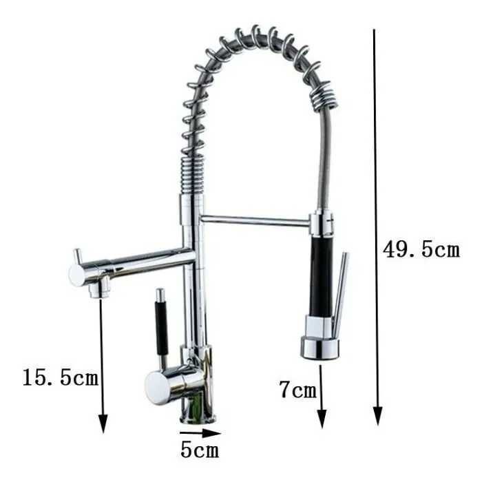 Baterie profesionala pentr chiuveta/spalator oale,mari cu dus nou,inox