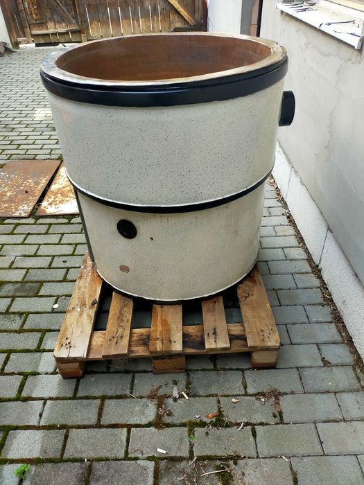 Sobă cu ceaun de cupru