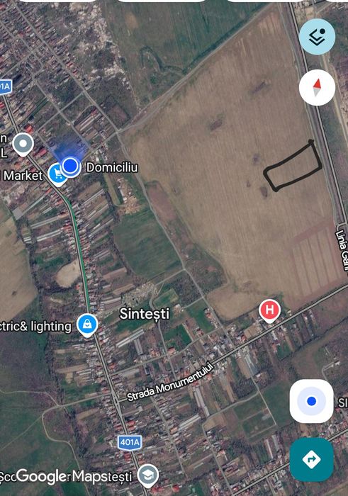 Teren de vânzare 10 E/ mp