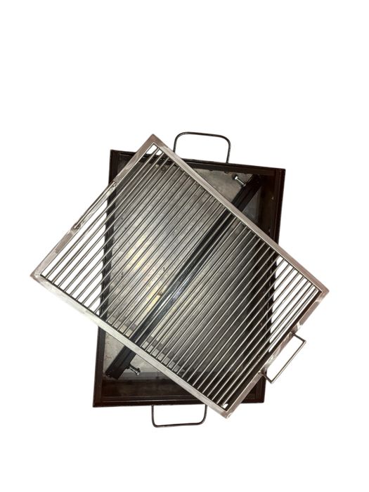 Gratar inox alimentar si tava din fier demontabil