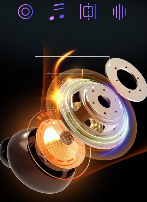 Безжични bluetooth слушалки с LED цифров дисплей