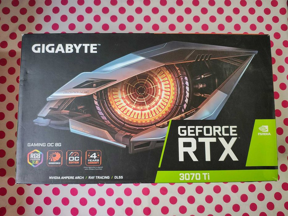 Placa video Gigabyte RTX 3070 Ti GAMING OC 8GB GDDR6 256-bit.