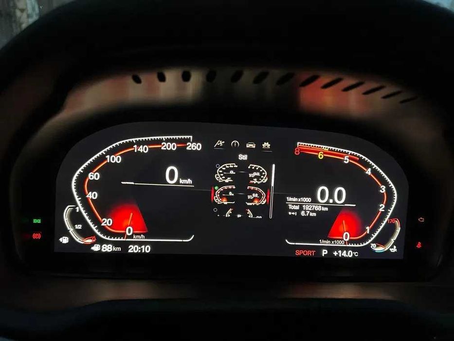Ceas electronic digital FULL HD compatibil cu BMW Seria 5 F20,F22,F39,F45,F48,F49.F50, 12,5 INCH, Rezolutie 1920*1080, Sistem de operare LINUX