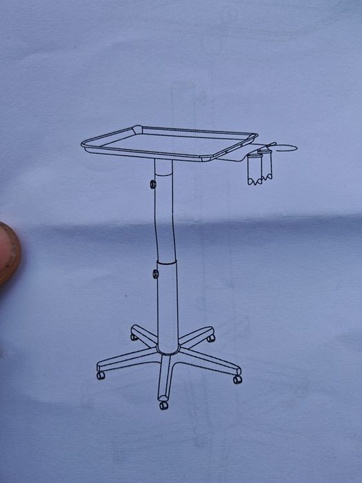 Помощна масичка с колелца за Tatoo/ beauty/фризьрски салони