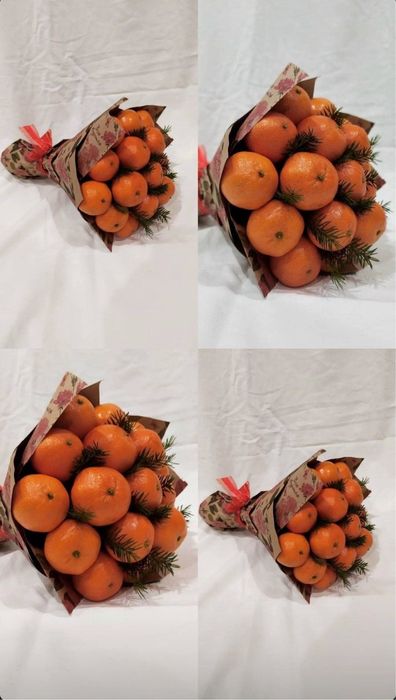 Букеты из мандаринов на заказ