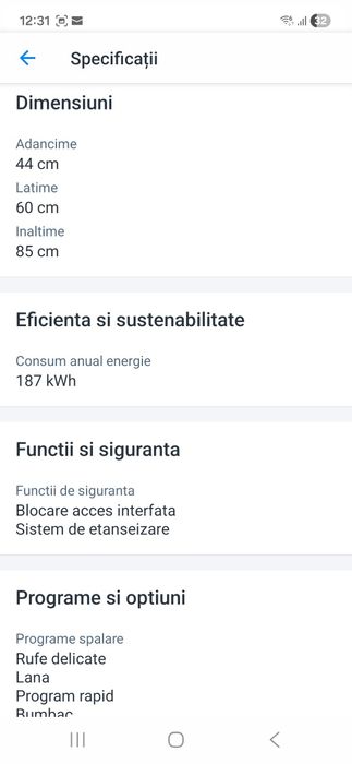 Masina de spalat LG F1256LD