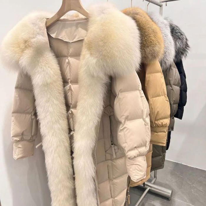 Geaca Parka cu blana naturală-Colectia noua. Calitate superioara . Pro