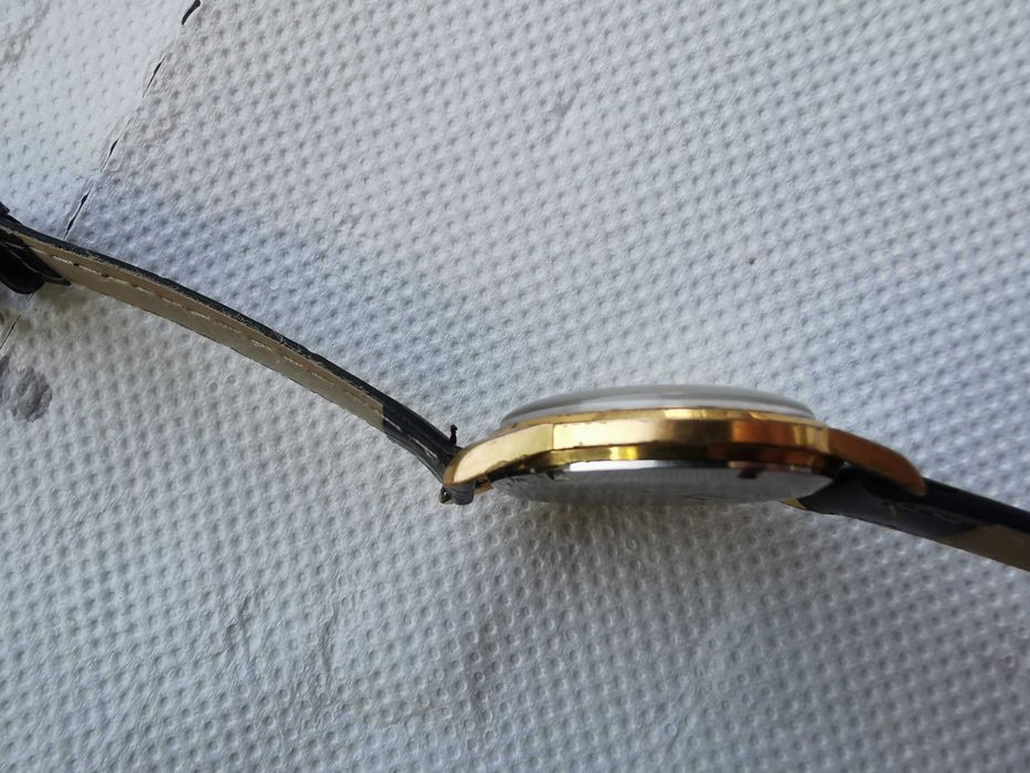 Ceas mecanic Dogma Prima 17 rubine,Swiss Made,anii 1950–1960,curea piele