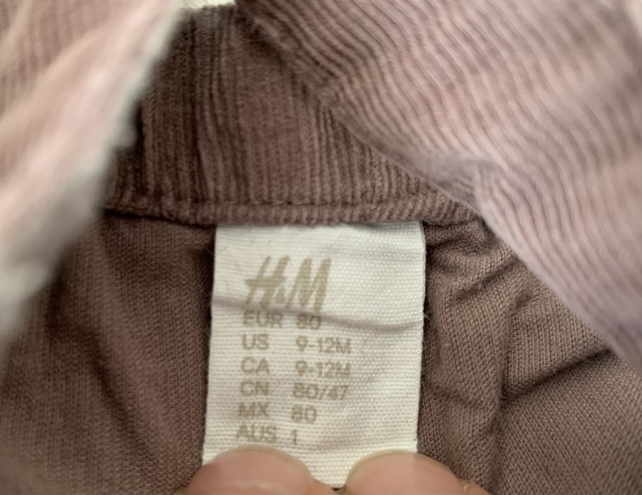 Set/lot bluze, body si salopeta Gap si  H&M, 6–12 luni, 80 cm