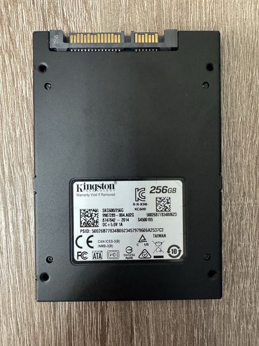 SSD Kingston KC600 256GB SATA 2.5”