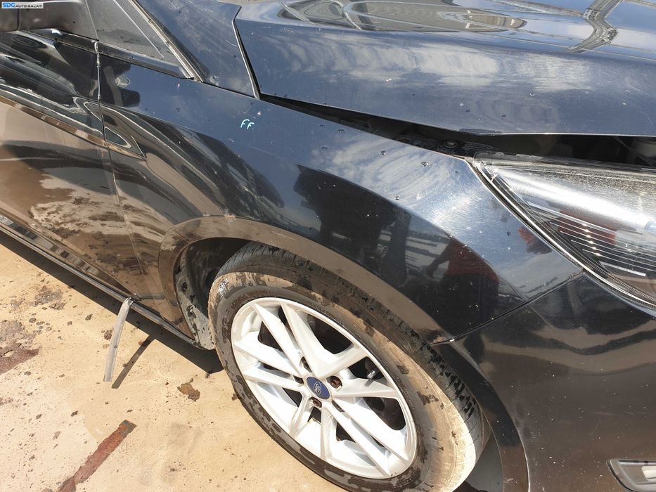Aripa Dreapta Fata cu Inceput de Rugina Ford Focus 3 FL Facelift 2014 - 2018 Culoare FF Panther Black [K6409]