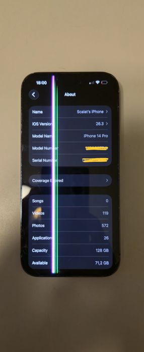 IPhone 14 pro, deep purple 128 gb