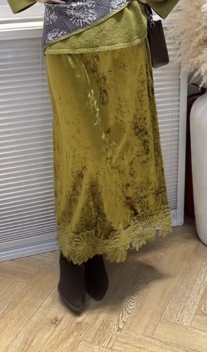 Юбка Люкс Сегмент, из бархата НОВый