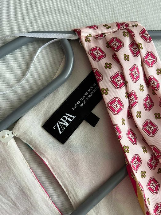 цветна къса рокля zara