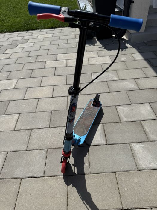 trotineta oxelo decathlon suspensie mid 5 albastru