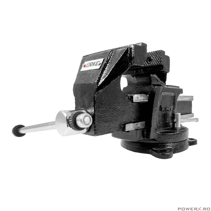 Menghina rotativa turnata, 125 mm, de banc, cu nicovala, Premium Line,