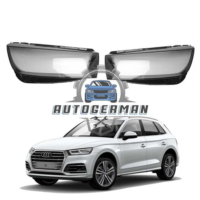 Капаци фарове Audi Q5 (18-20) стъкло фар крушки Ауди Кю5 xenon