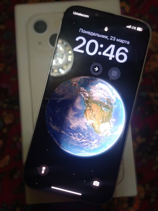 Ипхоне 13 сотилади 128гб каробкаси бор