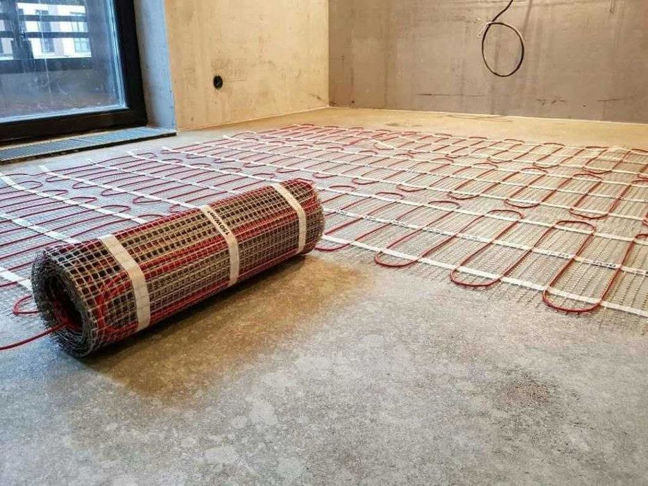 Сверхтонкий электрический теплый пол в виде нагревательных матов Т-Маt
