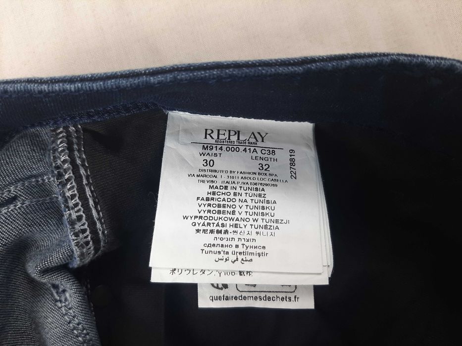 Replay Anbass Jeans - Оригинални мъжки дънки размер 30