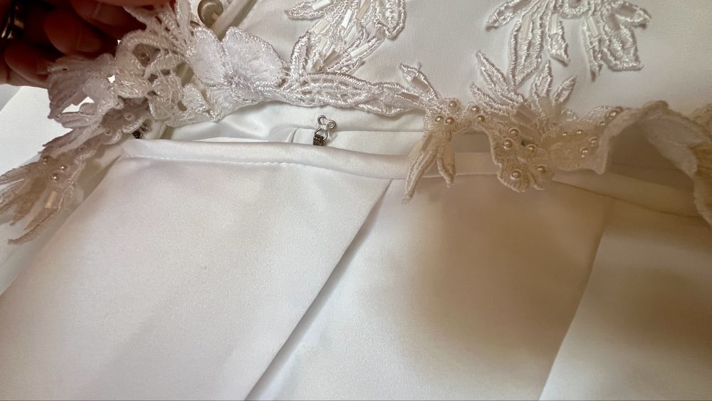 Rochie de mireasa cu trena detasabila XXL