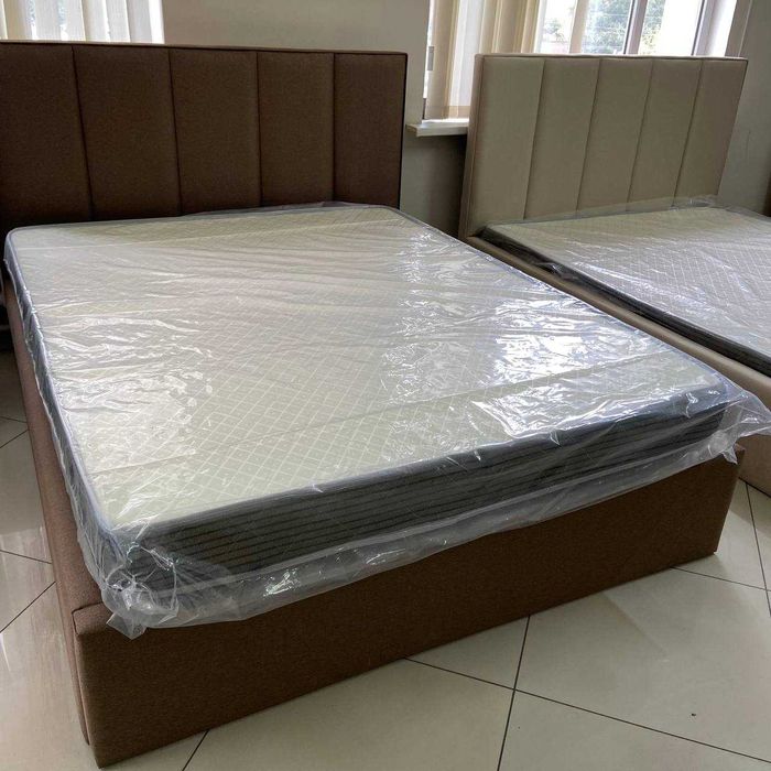 Двуспальная кровать Верди с мягким изголовьем. Доставка и сборка!: 100 ...