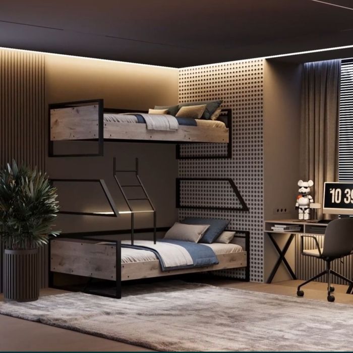 Двухъярусная кровать трансформеры. Иккига ажраладиган  2 етажли кроват