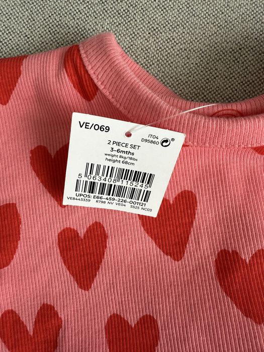 Нови бебешки дрешки за момиче Next 3-6м