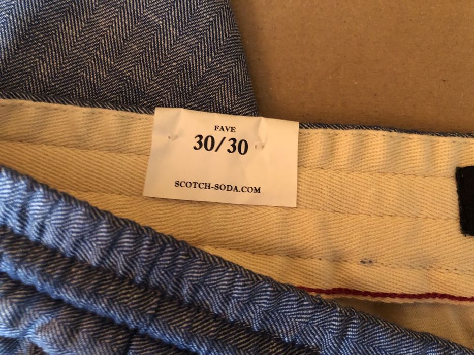 23% лен Scotch & Soda Fave Linen Pants ОРИГИНАЛНИ мъжки панталони с лен -31