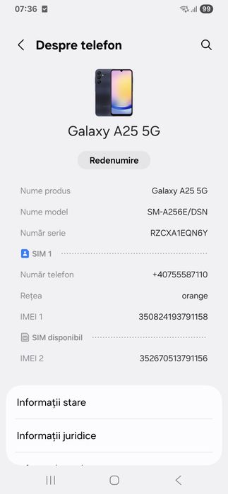 Samsung a25 5g 128 mem