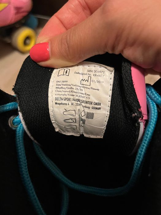 Детски розови кънки