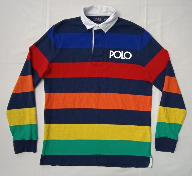 POLO Ralph Lauren Striped Polo оригинална блуза M памук поло фланелка