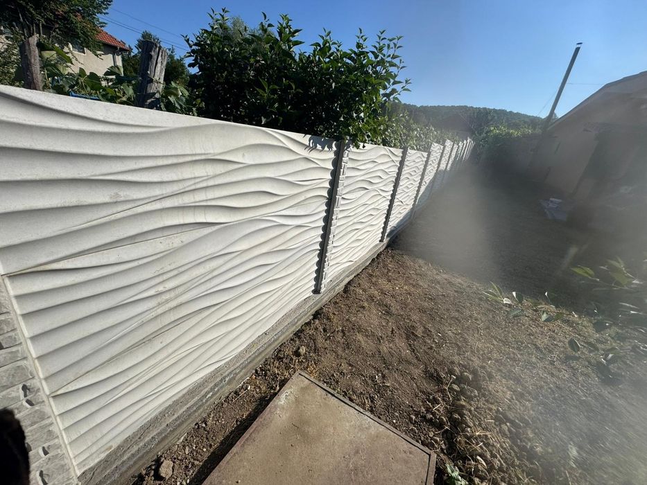 Vand gard de beton armat și boltari la preț de producător