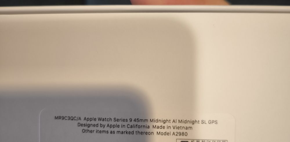 Apple Watch Series 9 GPS 45mm Midnight Aluminium Case