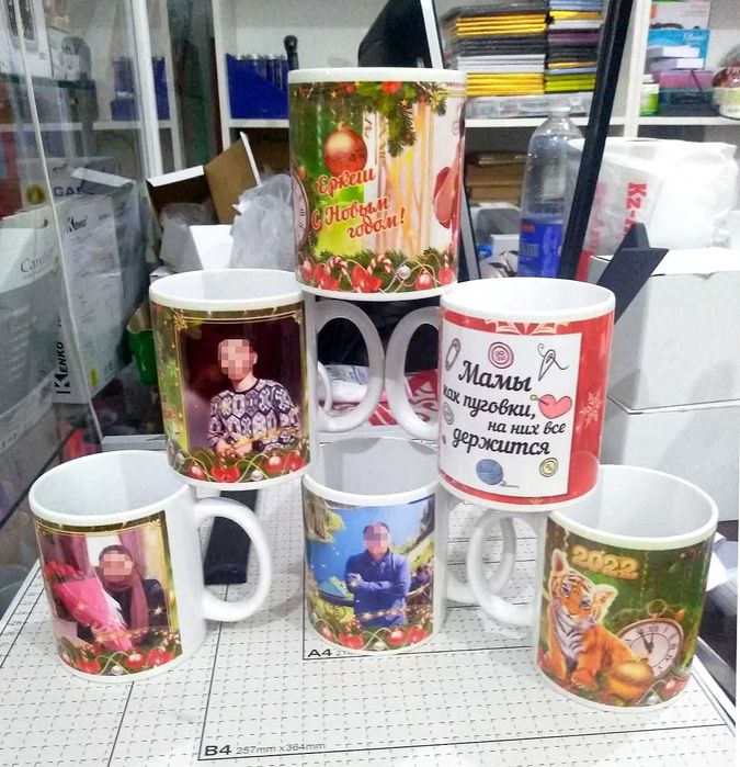 Фото на бокалы кружки