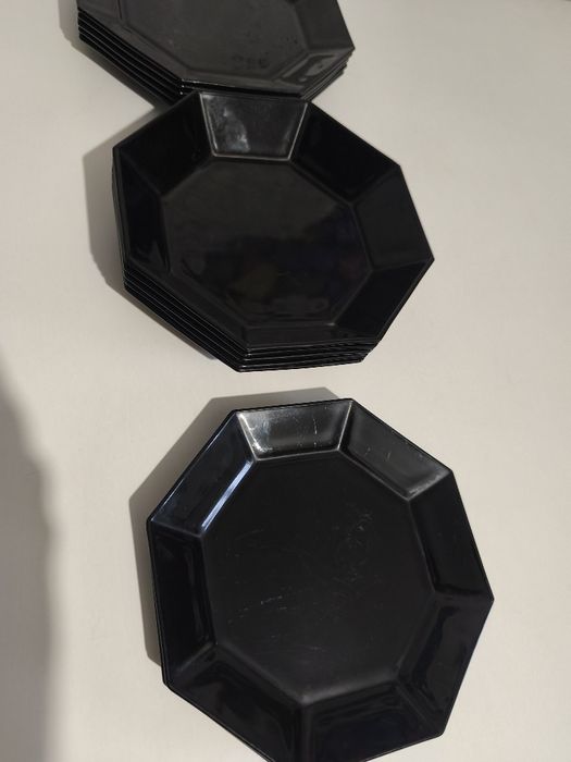 Farfurii negre Arcoroc 12 piese