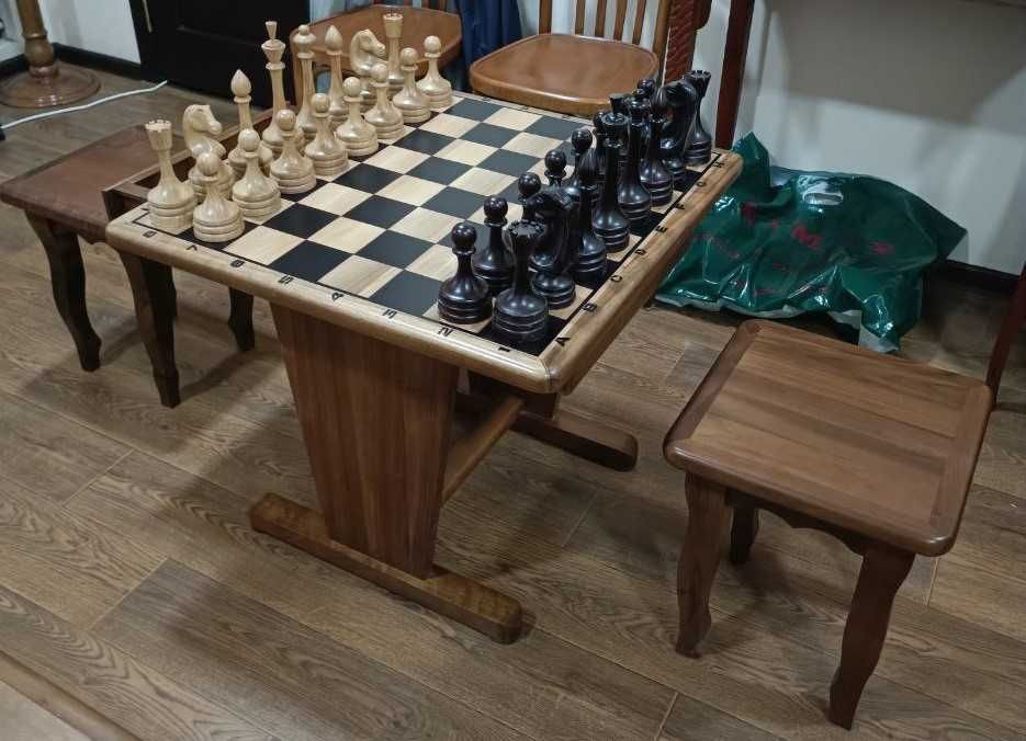 шахматы большие из массива деревянные новые