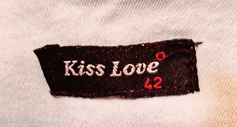 Светла дънкова пола