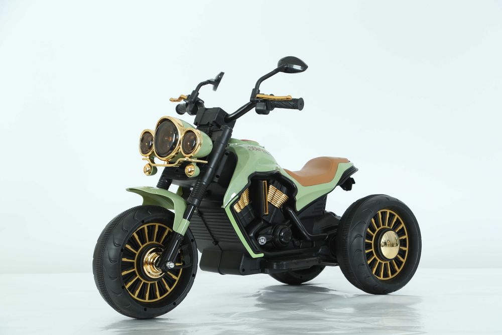 Motocicleta electrica cu 3 roti Kinderauto BJDL2388 2x 35W 6V RC Green
