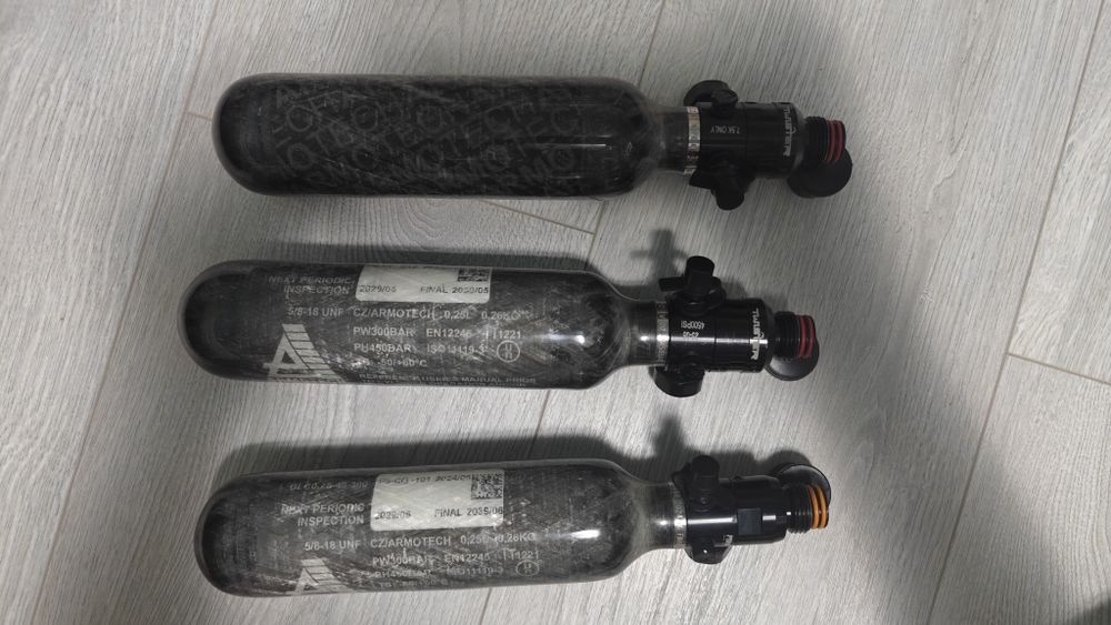 Butelie 15ci 4500psi, carbon, armotech, fără regulator.