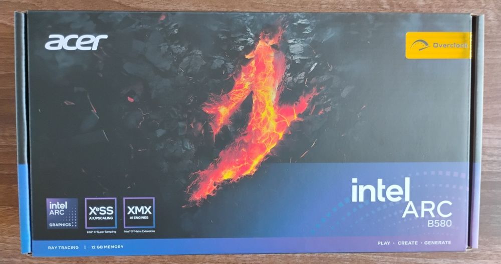 Нова видеокарта Acer Nitro Intel Arc B580