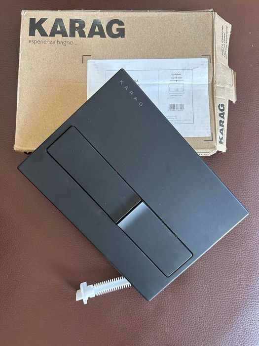 Бутон за вградено тоалетно казанче Karag Carina C226-020 Черен Мат