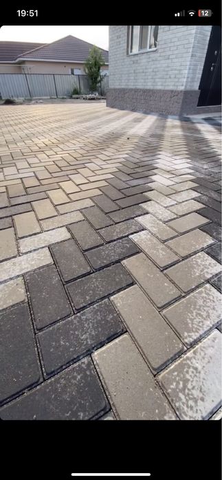 Укладка брусчатки