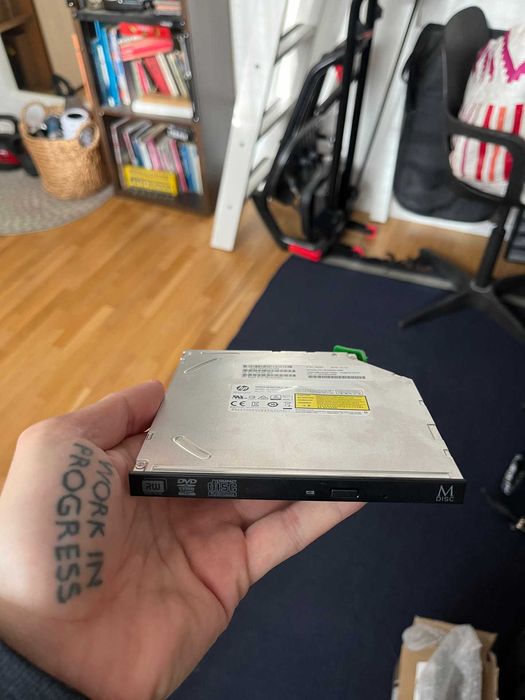 CD/DVD записвачка HP DU-8AESH - за HP лаптоп или EliteDesk компютър - 9 mm