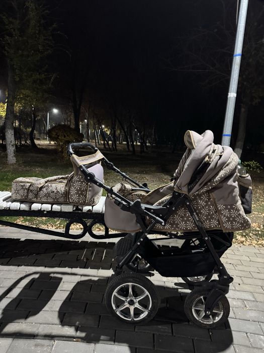 Коляска трансформер Стек Гном, коричневый