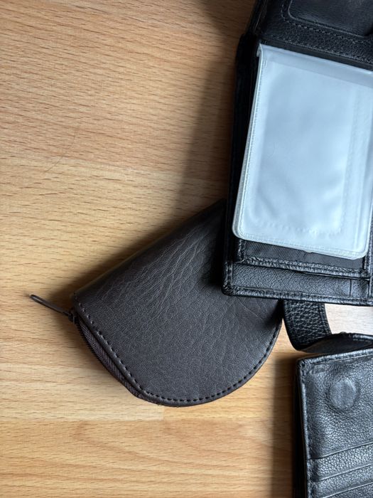 Лот от 6 бр. Мъжки Портфейли и Аксесоари - Естествена Кожа