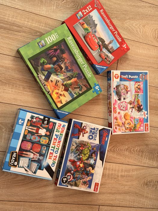 Пъзели за деца 3-6 год