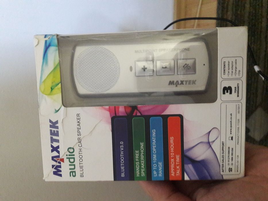 Maxtek bluethooth car speaker